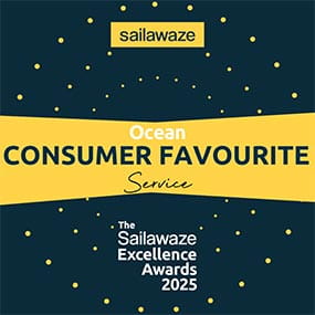 Consumer Favourite Award for Ocean Service at the Sailawaze Excellence Awards 2025 Consumer Favourite Award for Ocean Service at the Sailawaze Excellence Awards 2025